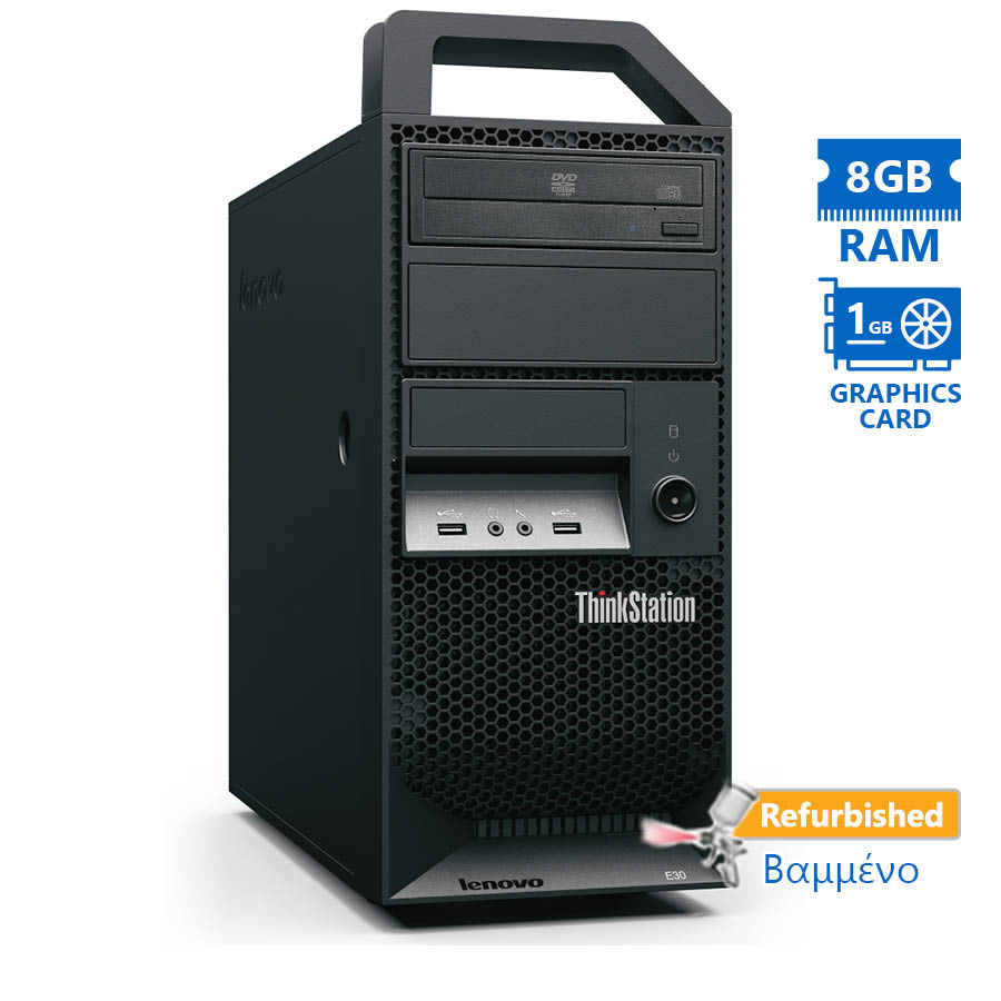 95125_1 Lenovo Thinkstation E31 Tower Xeon E3-1220v2/8GB DDR3/500GB/Nvidia 1GB/DVD/7P Grade A+ Workstation R - Image 1
