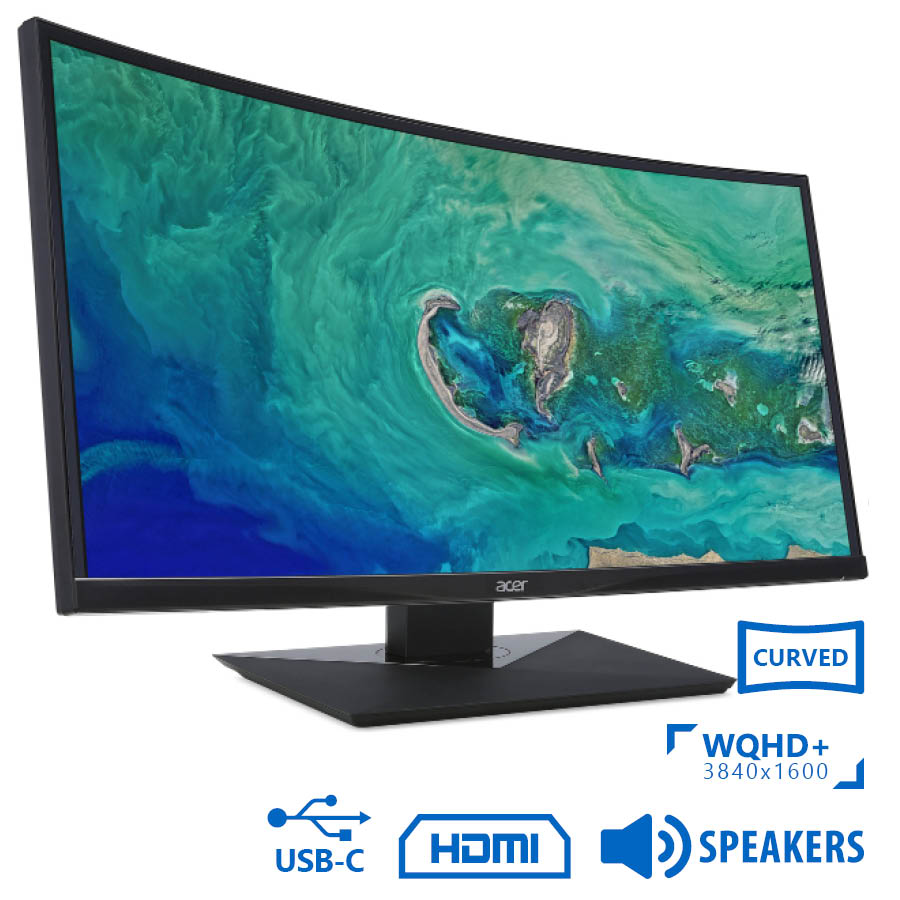 98850_1 Used (A-) Monitor Acer CZ380CQK Curved/Acer/38\"UW-QHD/3840x1600/Black/w/Speakers/Grade A-/DP & HDMI - Image 1