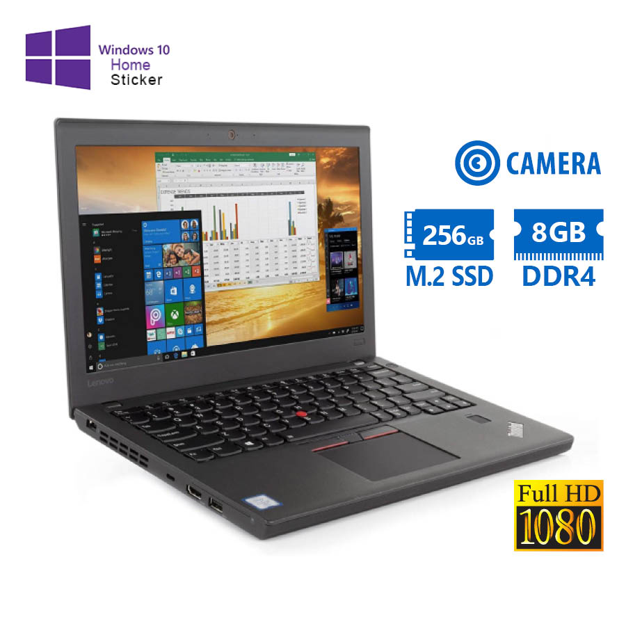 101994_1 Lenovo (A-) ThinkPad X270 i7-7600U/12.5``FHD/8GB DDR4/256GB M.2 SSD/No ODD/Camera/10P Grade A- Refur - Image 1