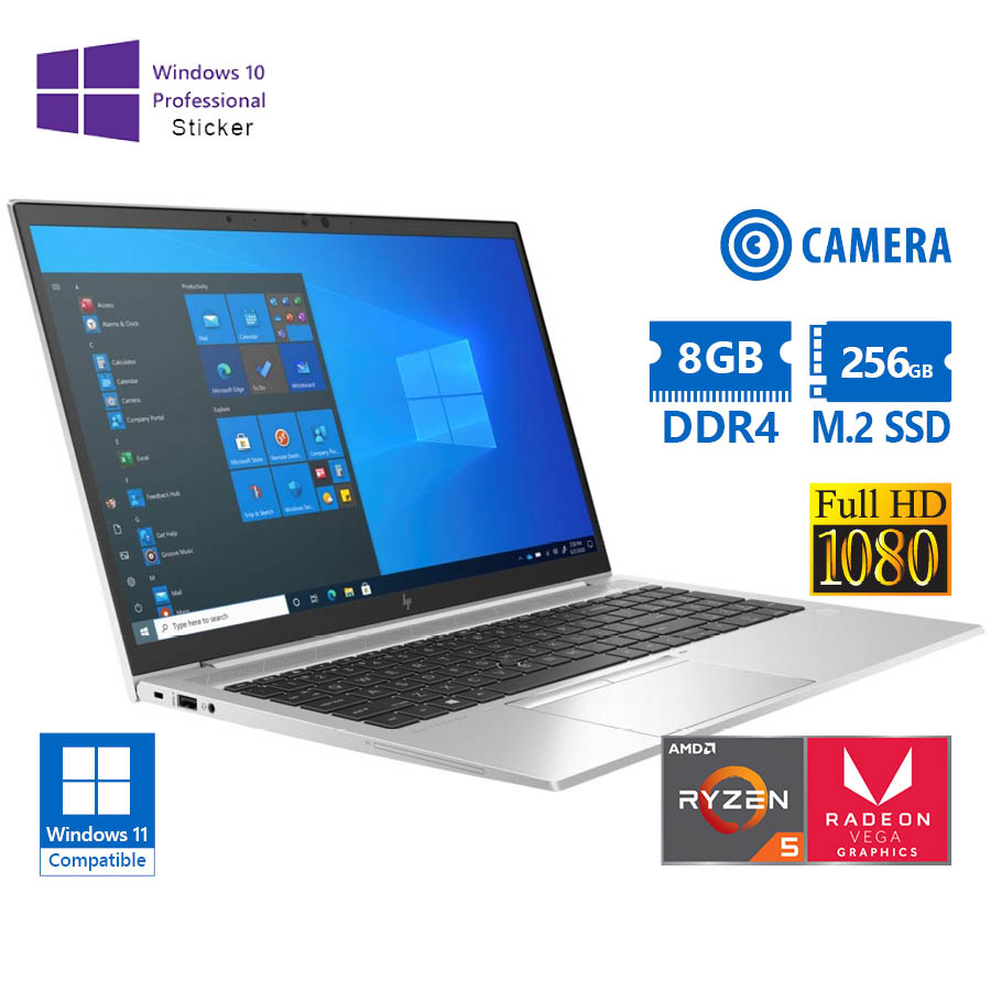 102023_1 HP EliteBook 855 G8 AMD Ryzen 5Pro 5650U/15.6``FHD/8GB DDR4/256GB M.2 SSD/w/Radeon™ Graphics (7C@180 - Image 1