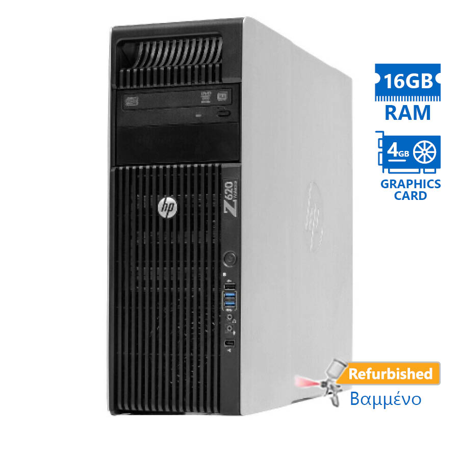 94818_1 HP Z620 Tower Xeon E5-2609(4-Cores)/16GB DDR3/1TB/Nvidia 4GB/DVD/7PGrade A+ Workstation Refurbished - Image 1