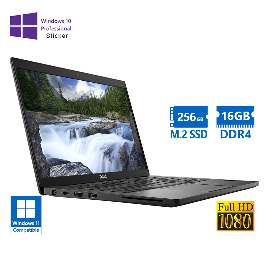 101733_1 Dell Latitude 7390 i5-8350U/13.3``FHD/16GB DDR4/256GB M.2 SSD/No ODD/10P Grade A Refurbished Laptop - Image 1