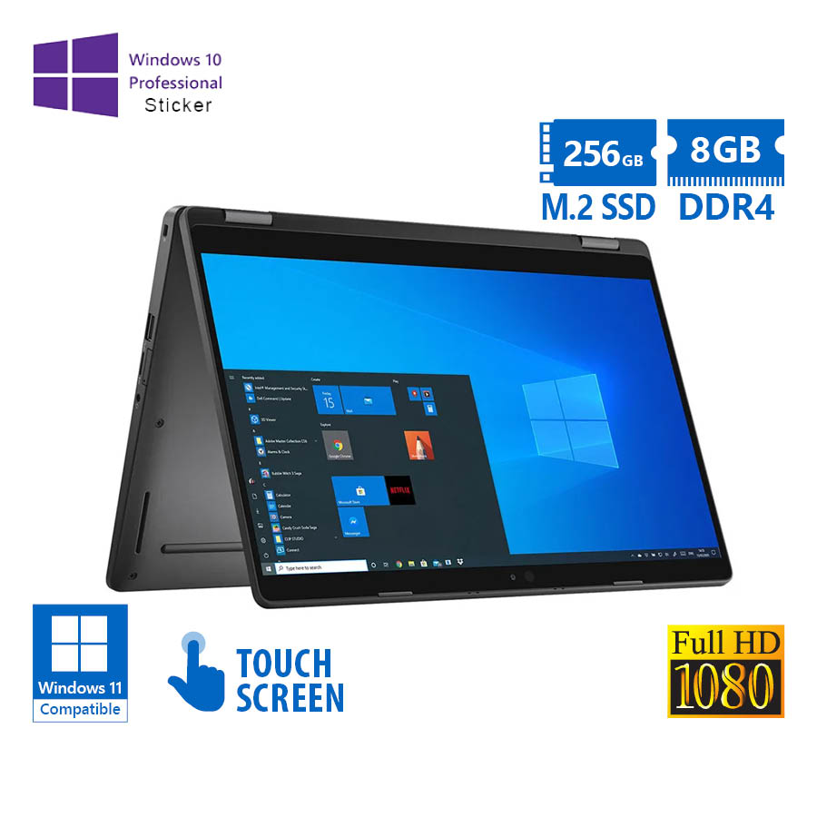 101859_1 Dell Latitude 5300 Hybrid 2-in-1 i5-8365U/13.3``FHD Touchscreen/8GB DDR4/256GB M.2 SSD/No ODD/10P Gr - Image 1