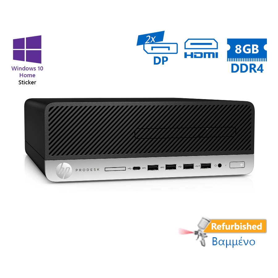 100213_1 HP 600G3 SFF i5-6500/8GB DDR4/500GB/No ODD/10H Grade A+ Refurbished PC - Image 1
