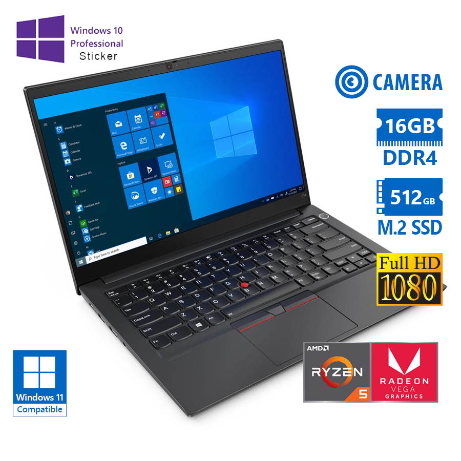 102283_1 Lenovo ThinkPad E14 Gen 3 Ryzen 5 5500U/14``FHD/16GB DDR4/512GB M.2 SSD/w/Radeon™ Graphics (6C@1500M - Image 1