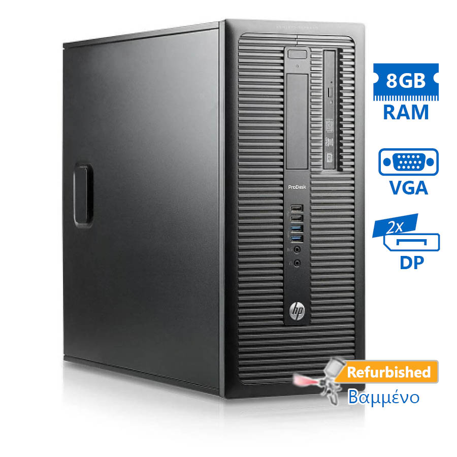 68480_1 HP 600G1 Tower i5-4670/8GB DDR3/500GB/DVD/7H Grade A+ Refurbished PC - Image 1